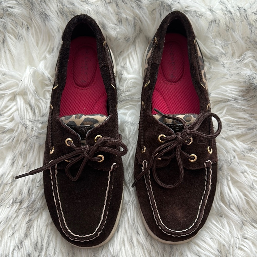 Sperry Brown Suede Loafers
